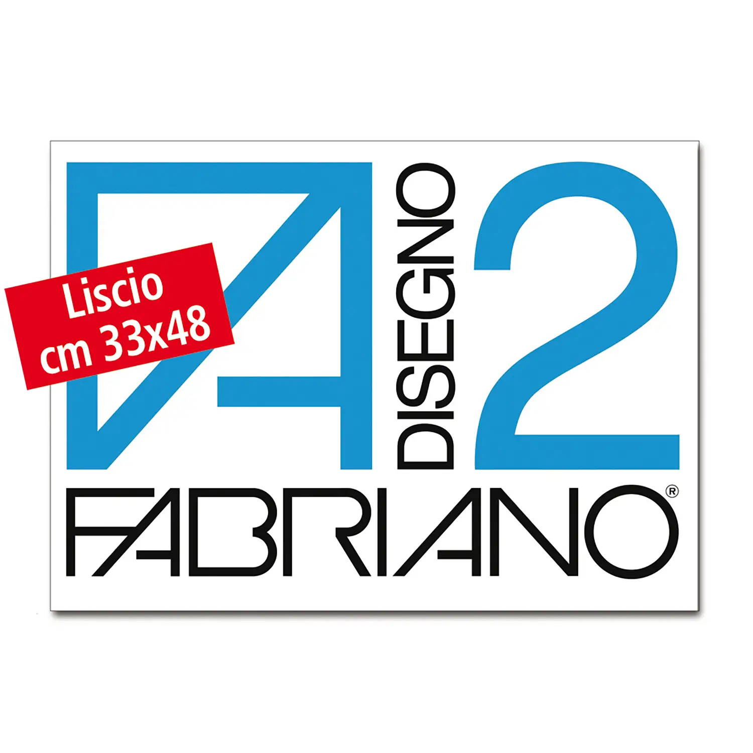 Album da Disegno Fabriano F2 Liscio 33x48 cm – Carta Liscia Professionale per Disegno - Carta e cartoncino