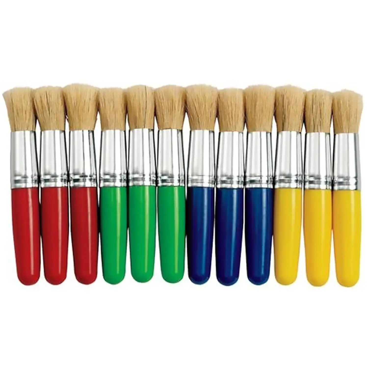 Set 12 Pennellotti Colorati per Piccoli Artisti - Pennelli e accessori