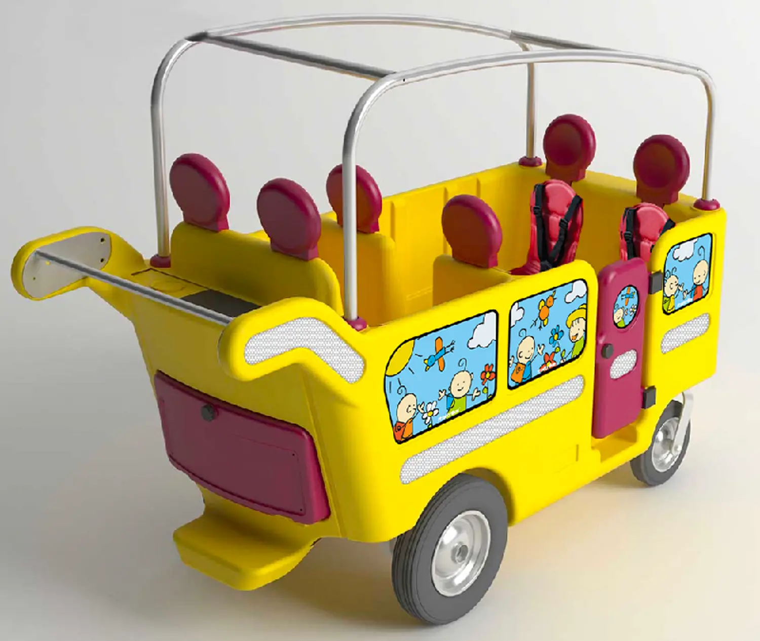 Carrozzino 6 Posti Espresso Elettrico Granturismo Giallo - Carrozzine multiposto