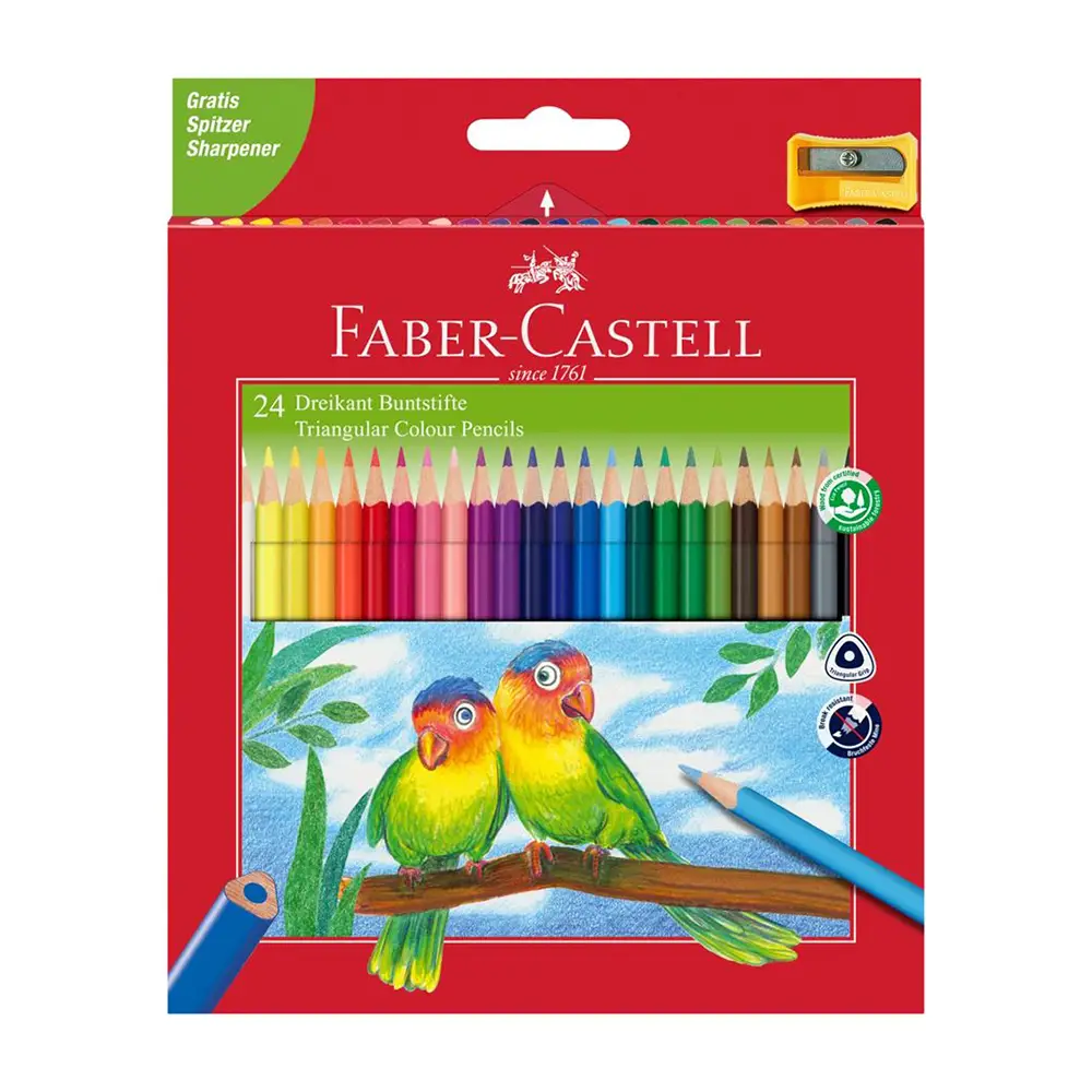 Pastelli Faber-Castell 24 Colori – Alta Qualità e Divertimento Creativo - Pastelli