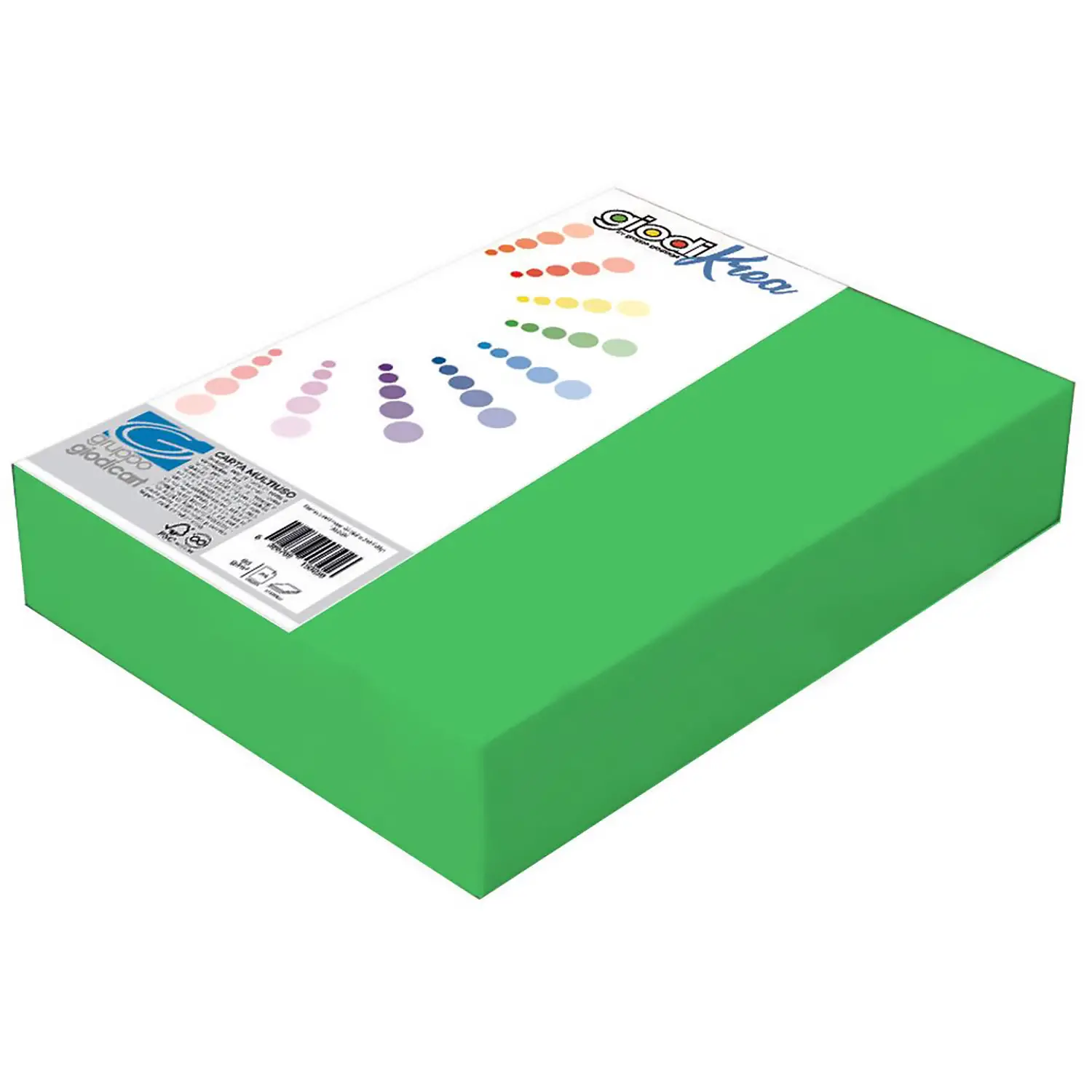 Risma Carta Verde A4 Giodikrea 200 gr – 100 Fogli – Alta Qualità - Carta e cartoncino