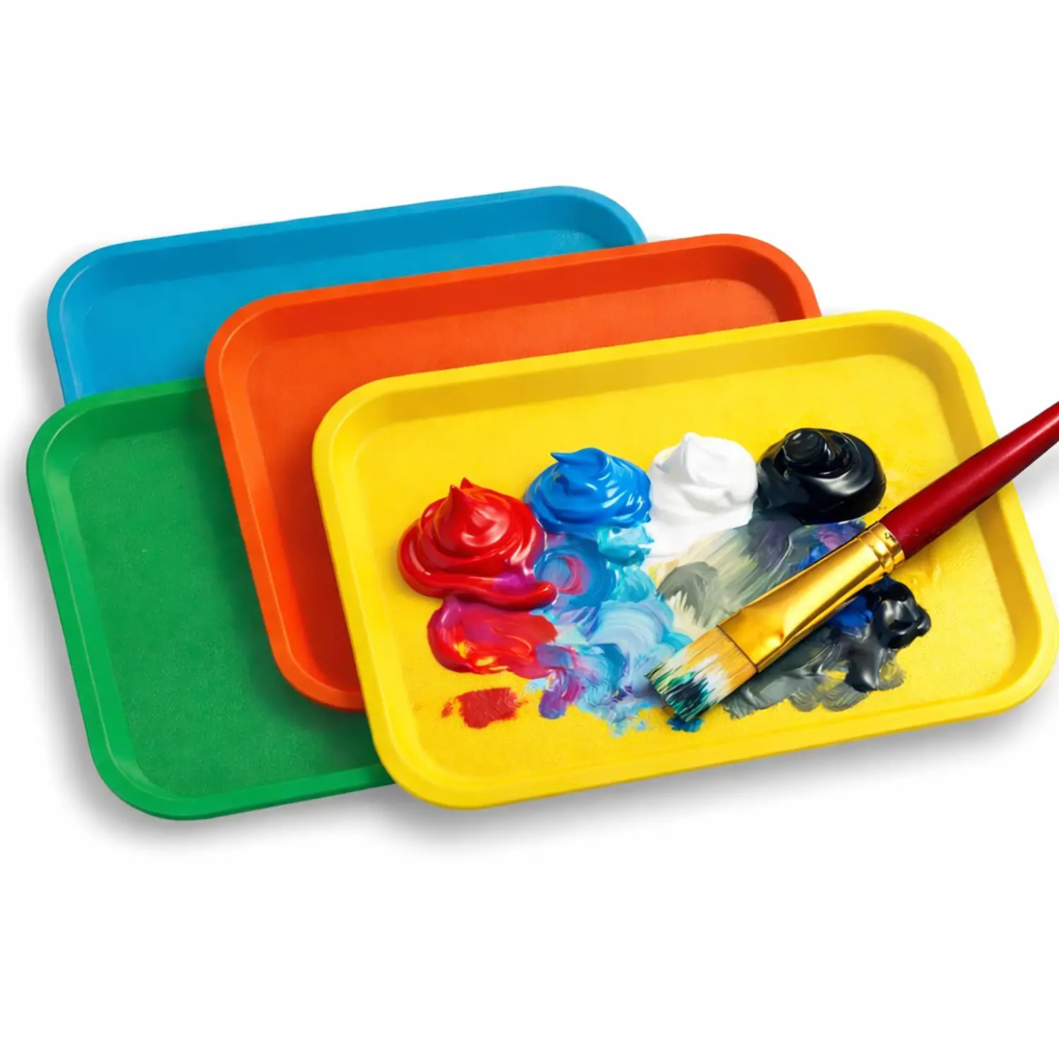 Vassoi Salvabanco 24x18 cm – Set 12 Pezzi Multicolore - Accessori antisporco