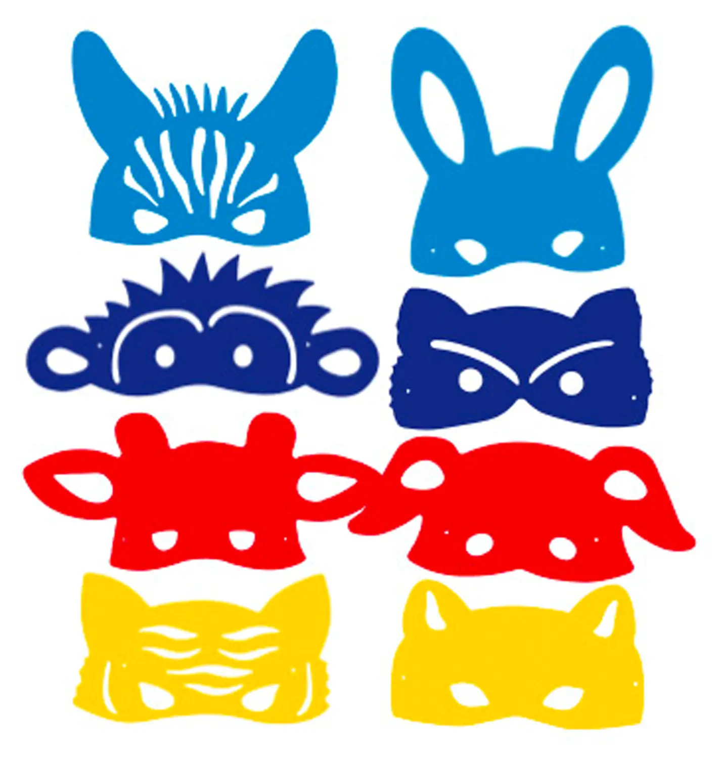 Stencil Maschere Domino – Set Creativo per Bambini, Gioco e Decorazione - Stencil