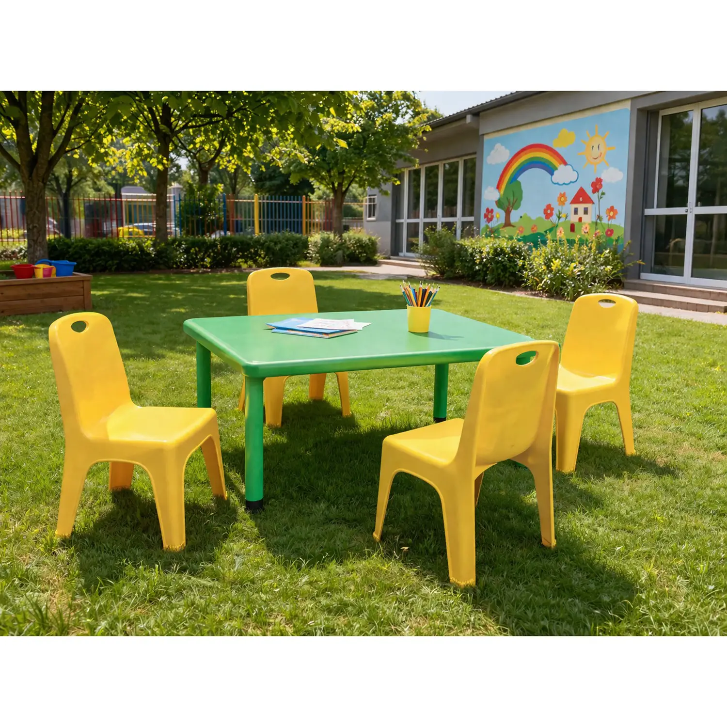 Tavolo Infanzia per Esterno - Verde - Tavoli e piani di lavoro