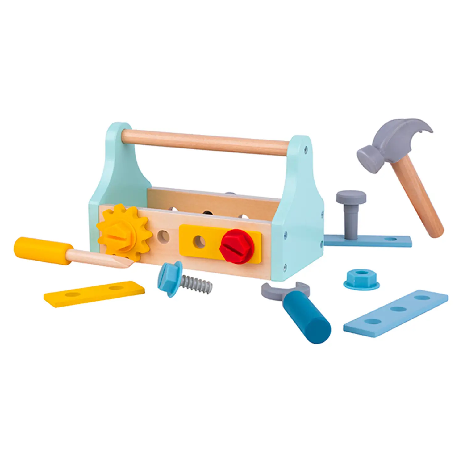 Cassetta degli Attrezzi Gioco per Bambini in Legno - Professioni e mestieri
