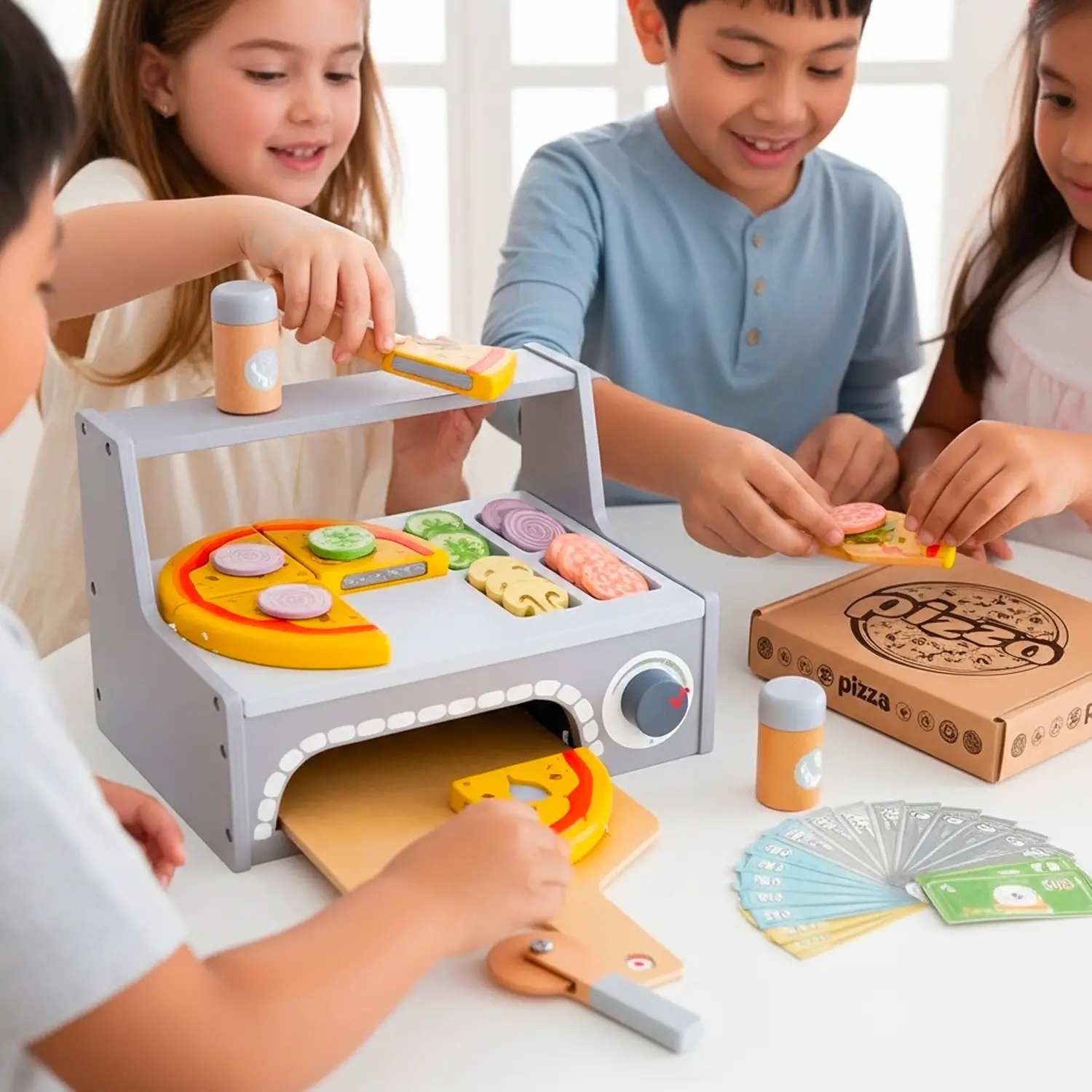 Forno per Pizza in Legno Gioco Simbolico per Bambini - Cucine e gioco simbolico