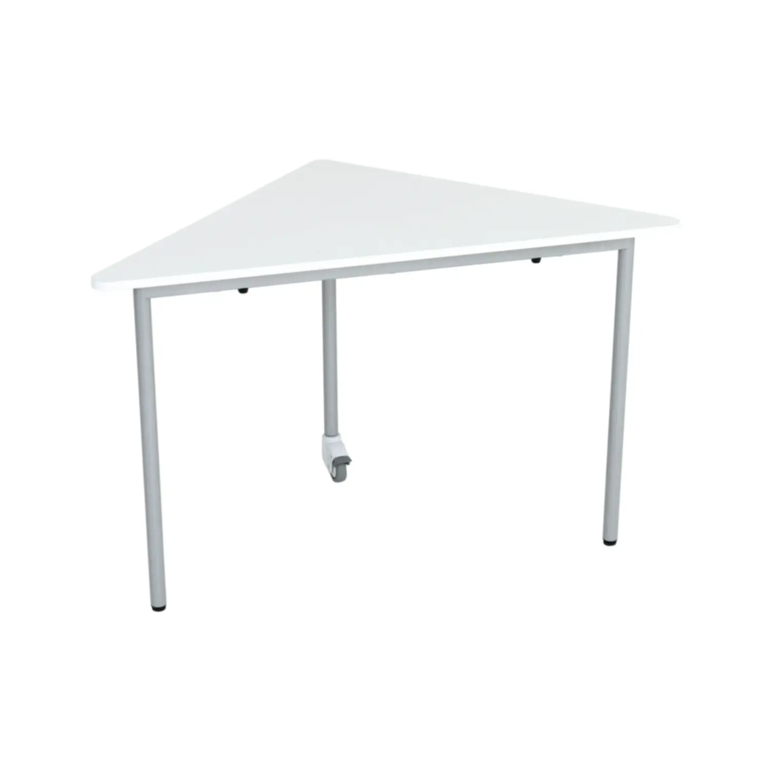 Tavolo Moove+ Triangolare con Ruota H 76 cm – Bianco per Ambienti Scolastici Innovativi - Arredo serie Aula 3.0
