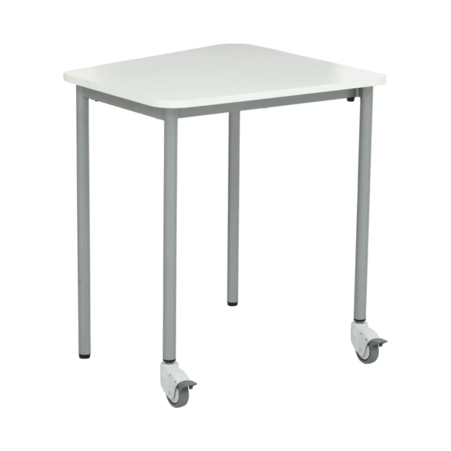 Tavolo Moove+ Verso con Ruote H 76 cm – Bianco per Ambienti Scolastici Innovativi* - Arredo serie Aula 3.0