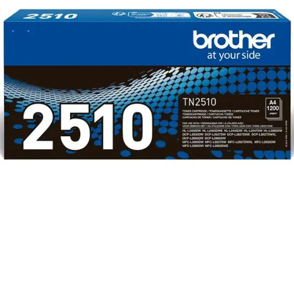 Toner Brother TN2510 Nero, capacità standard 1.200 pagine - Macchine per ufficio