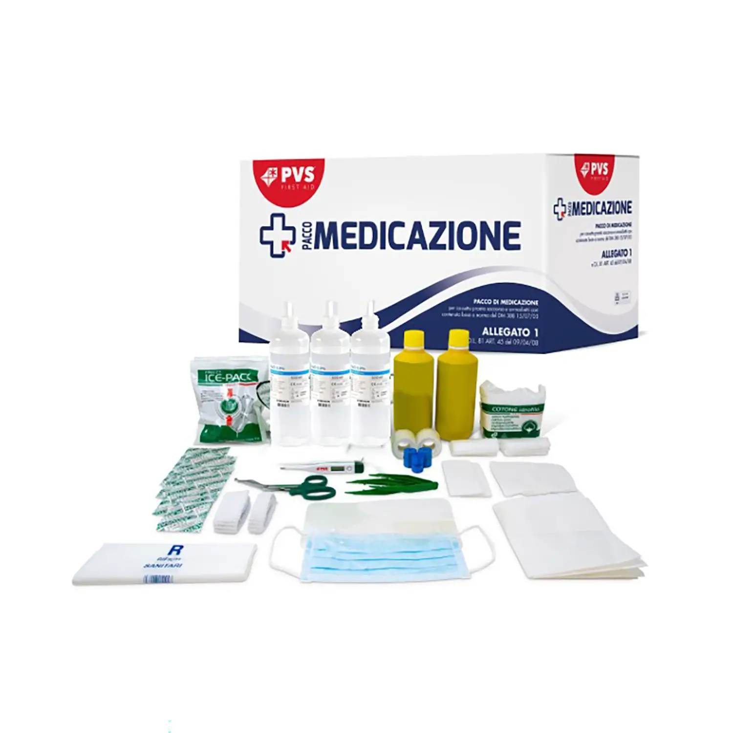 Ricarica Armadietto Pronto Soccorso 3+ Persone – Kit Reintegro DM 388 Allegato 1 - Protezioni e sicurezza