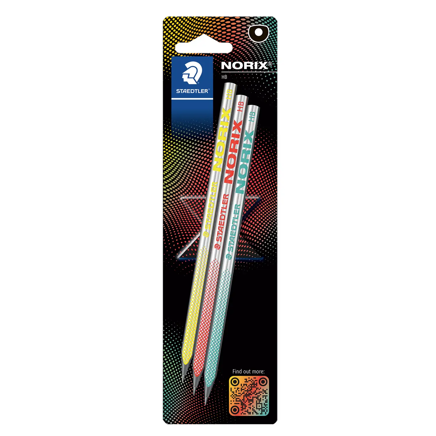 Matita Norix Staedtler In Grafite Gradazione HB, Blister 3 Pezzi - Matite Temperini Gomme