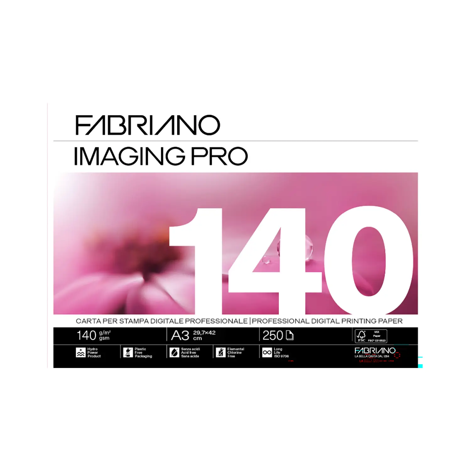 Carta Fabriano Imaging Pro A3 140gr • 250 Fogli - Carta e cartoncino