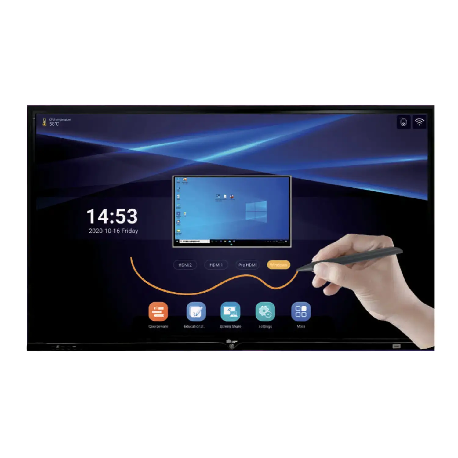 Monitor Interattivo Multitouch 8K Android 65 Pollici - Dispositivi audiovisivi