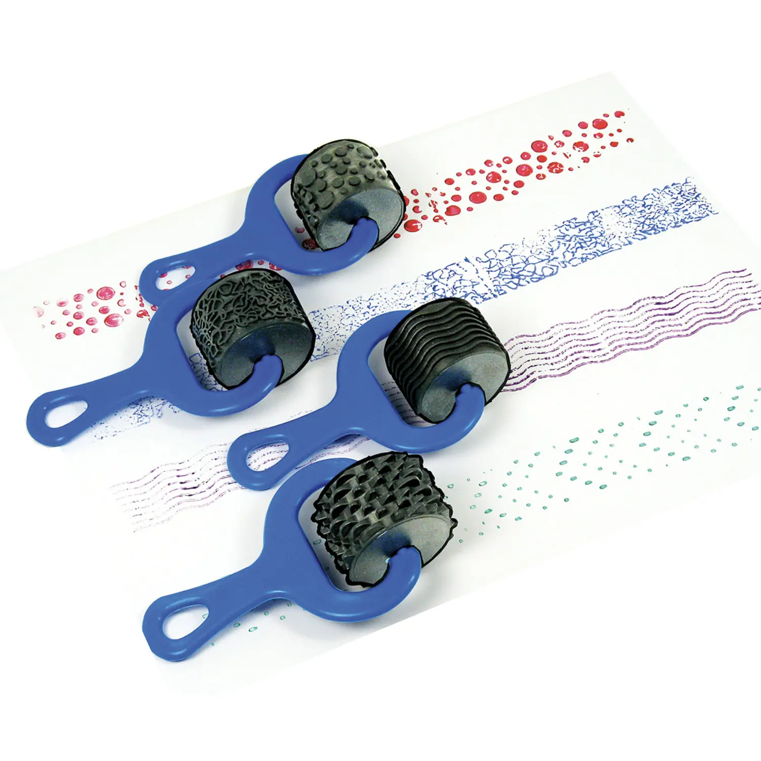 Rulli per Decorare - 4 Motivi Assortiti - Rulli, spugne e timbri
