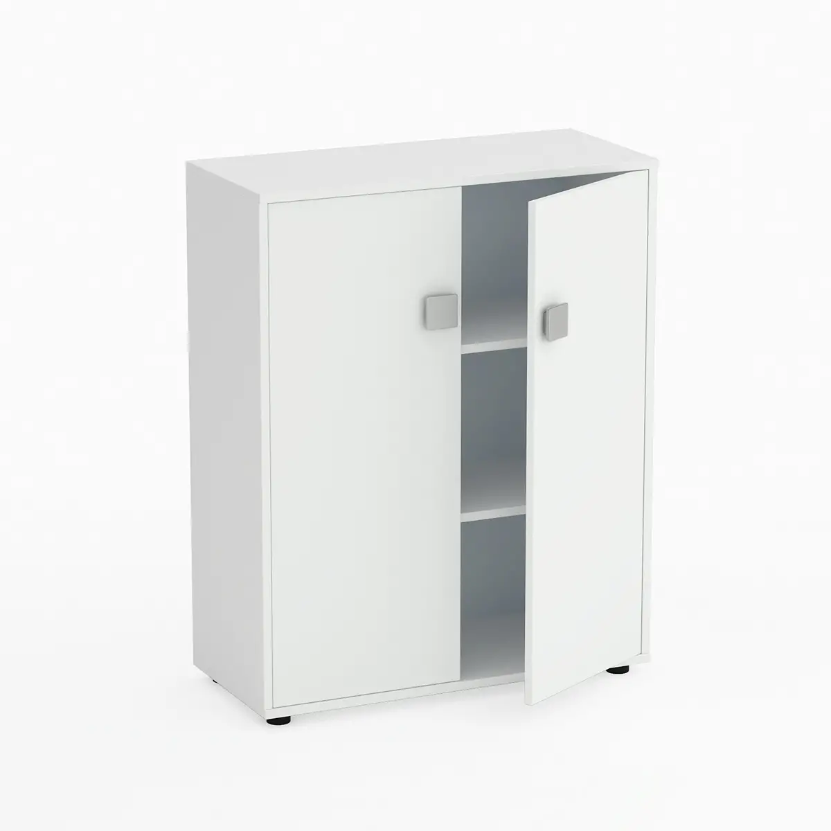 Mobile Scuola Kubò Bianco – 2 Ante H 110 cm e Ripiani Bianchi | Conforme CAM - Arredo scuola dell'obbligo