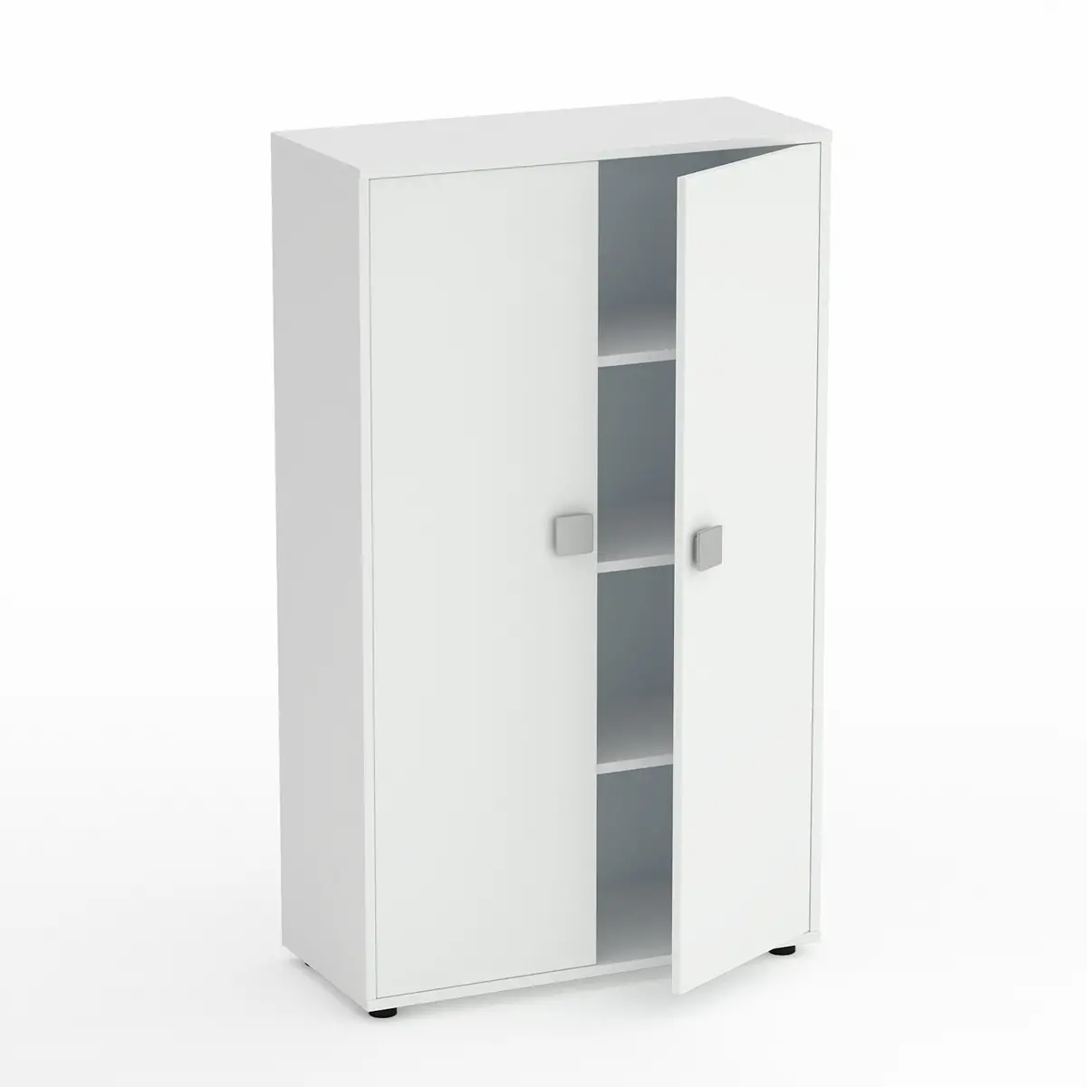 Mobile Scuola Kubò Bianco – 2 Ante H 150 cm e Ripiani Bianchi | Conforme CAM - Arredo scuola dell'obbligo