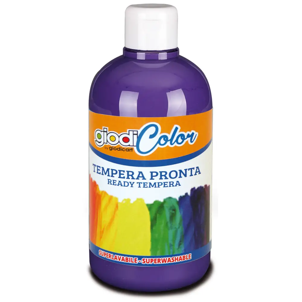 Colore a Tempera per Bambini Giodicolor 500 ml. Violetto - Tempere