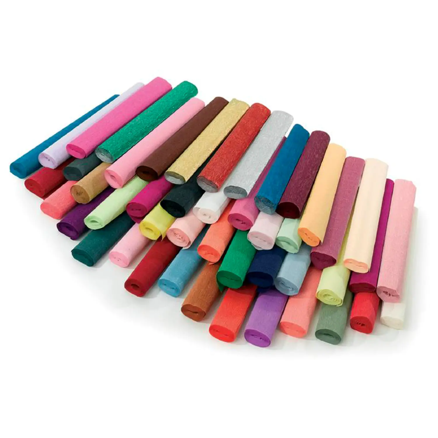 Carta Crespa Extra 60gr/mq - Assortimento 50 Rotoli, 10 Colori - Carta e cartoncino