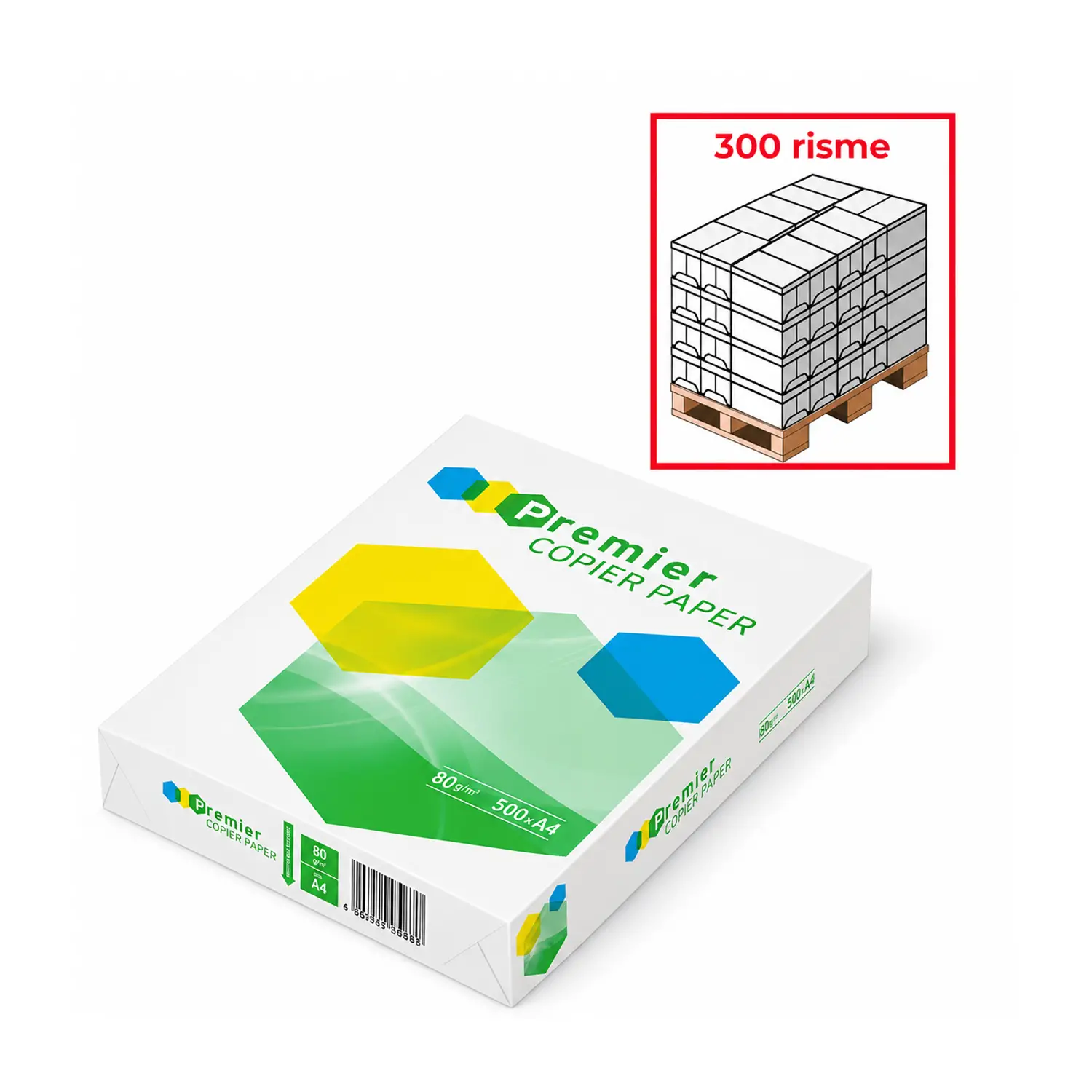 Carta per Fotocopie A4 Premium 80 g/m² – 300 Risme da 500 Fogli - Carta e cartoncino
