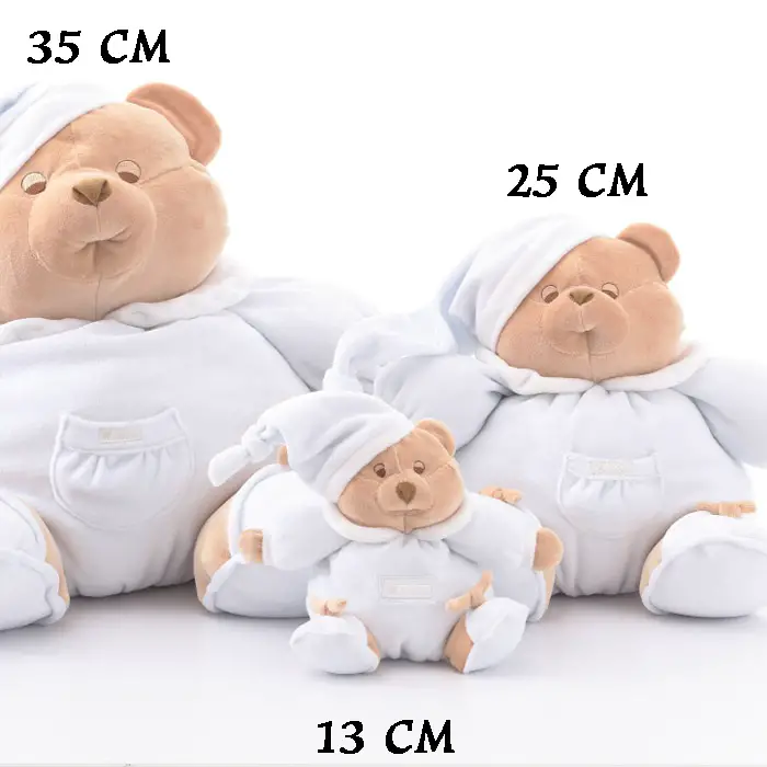 PELUCHE PUCCIO 25 CM AZZURRO - peluches 0/36 mesi