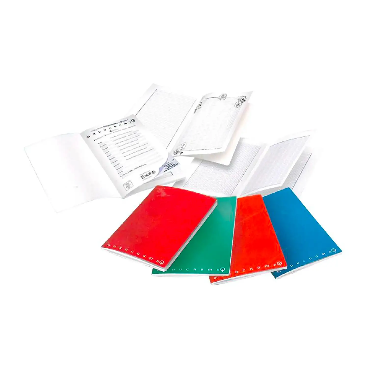 Quaderno Maxi Monocromo A4 con Rigatura Speciale Qi - 38 Fogli - Cancelleria varia