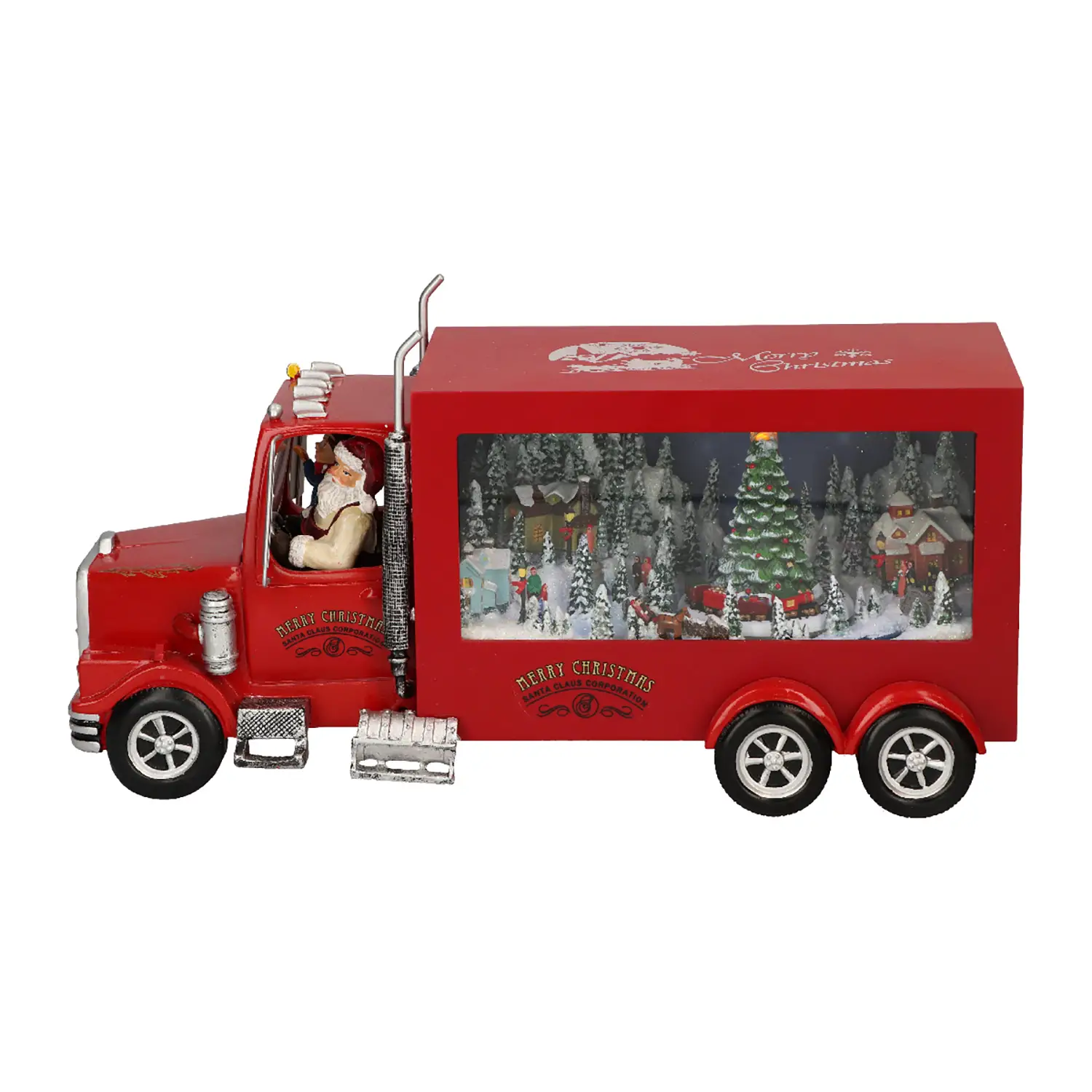 TIMSTOR Camion di Natale Animato con Luci LED e Adattatore Incluso - scene e villaggi