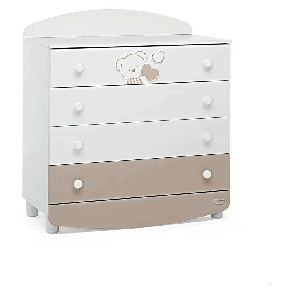 Cassettiere Dolcecuore Bianco Tortora – Foppapedretti - collezioni