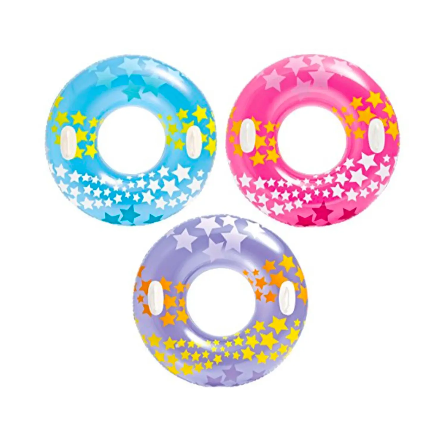 SALVAGENTE STELLARE C/MANICI 91 CM IN COLORI ASSORTITI - estivo mare