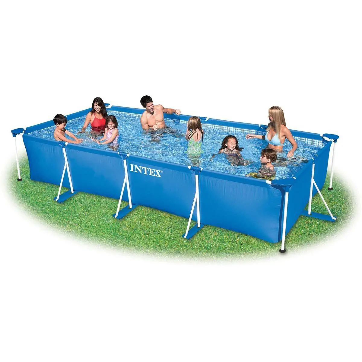 PISCINA RETTANGOLARE 450X220X84 CM CON POMPA - piscine rigide