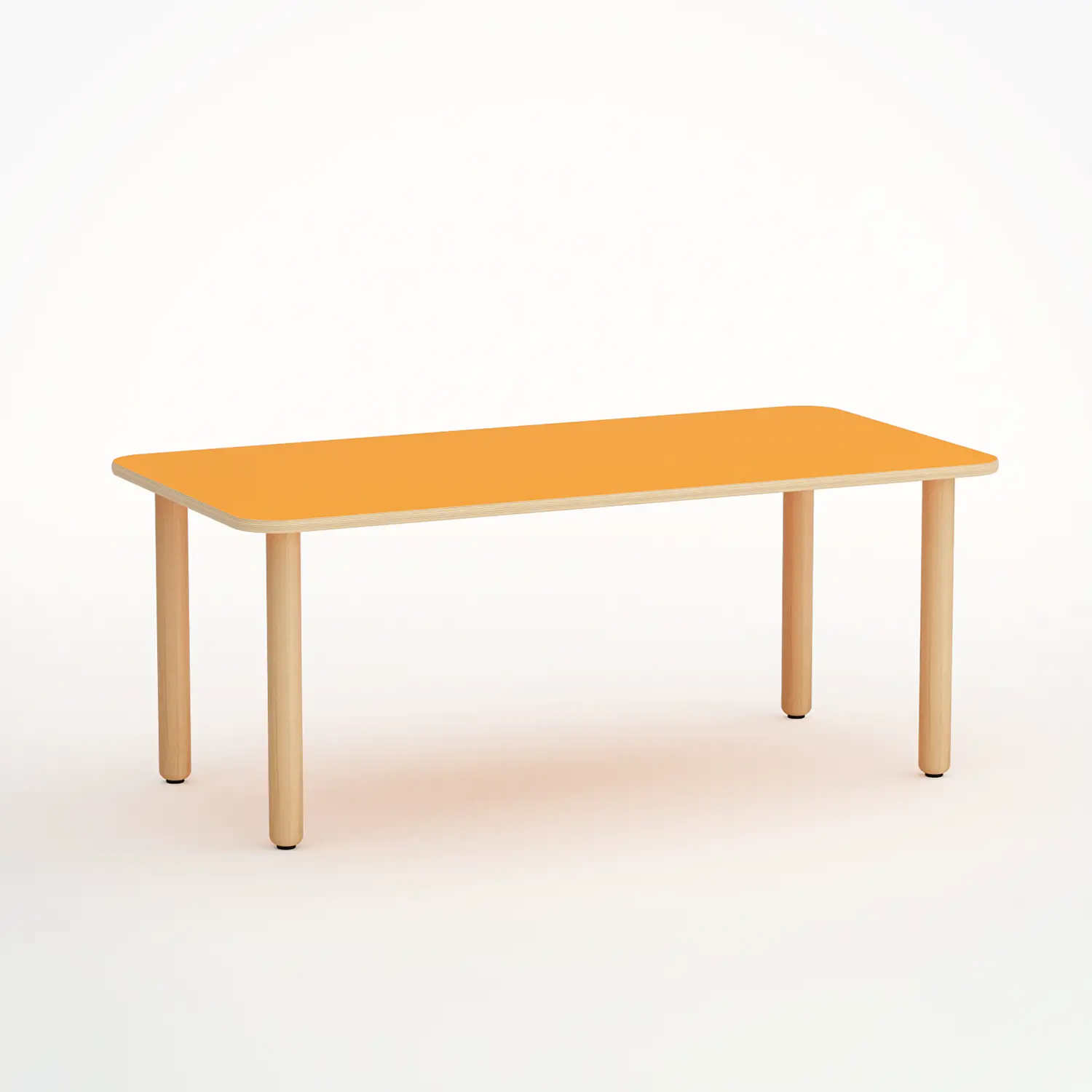 Tavolo Forma Rettangolare H 40 cm – Arancio - Conforme CAM - Tavoli e piani di lavoro