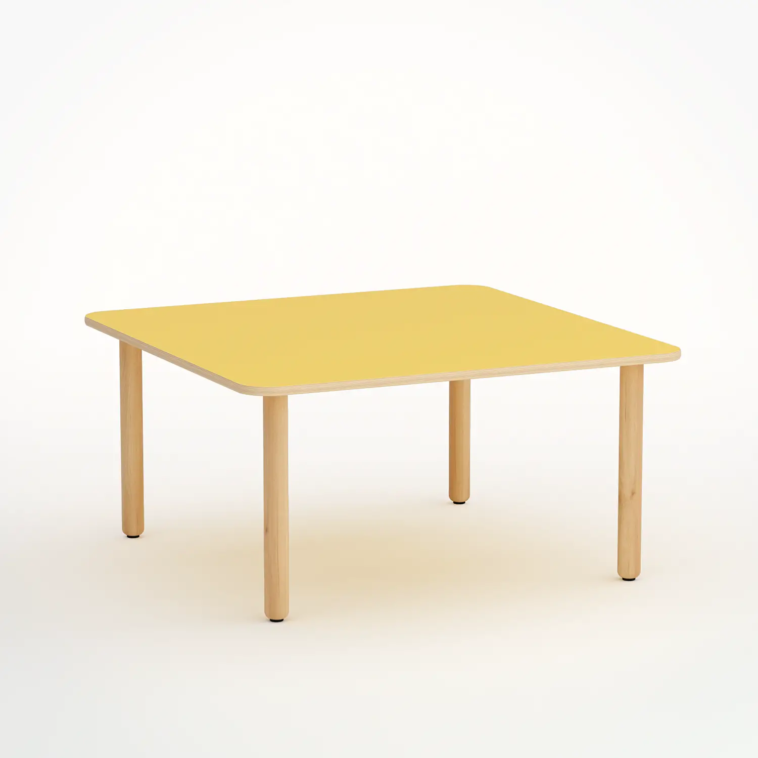 Tavolo Forma Quadrato H 55 cm – Misura 3 - Giallo - Conforme CAM - Tavoli e piani di lavoro