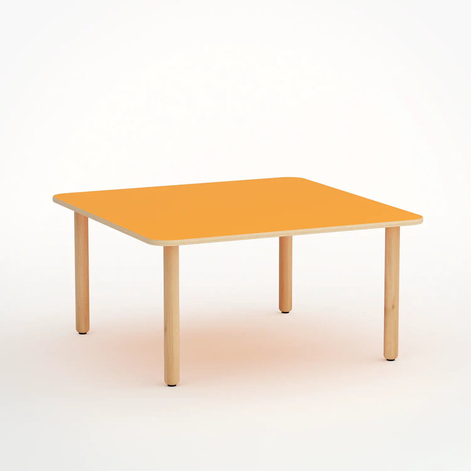 Tavolo Forma Quadrato H 55 cm – Misura 3 - Arancio - Conforme CAM - Tavoli e piani di lavoro