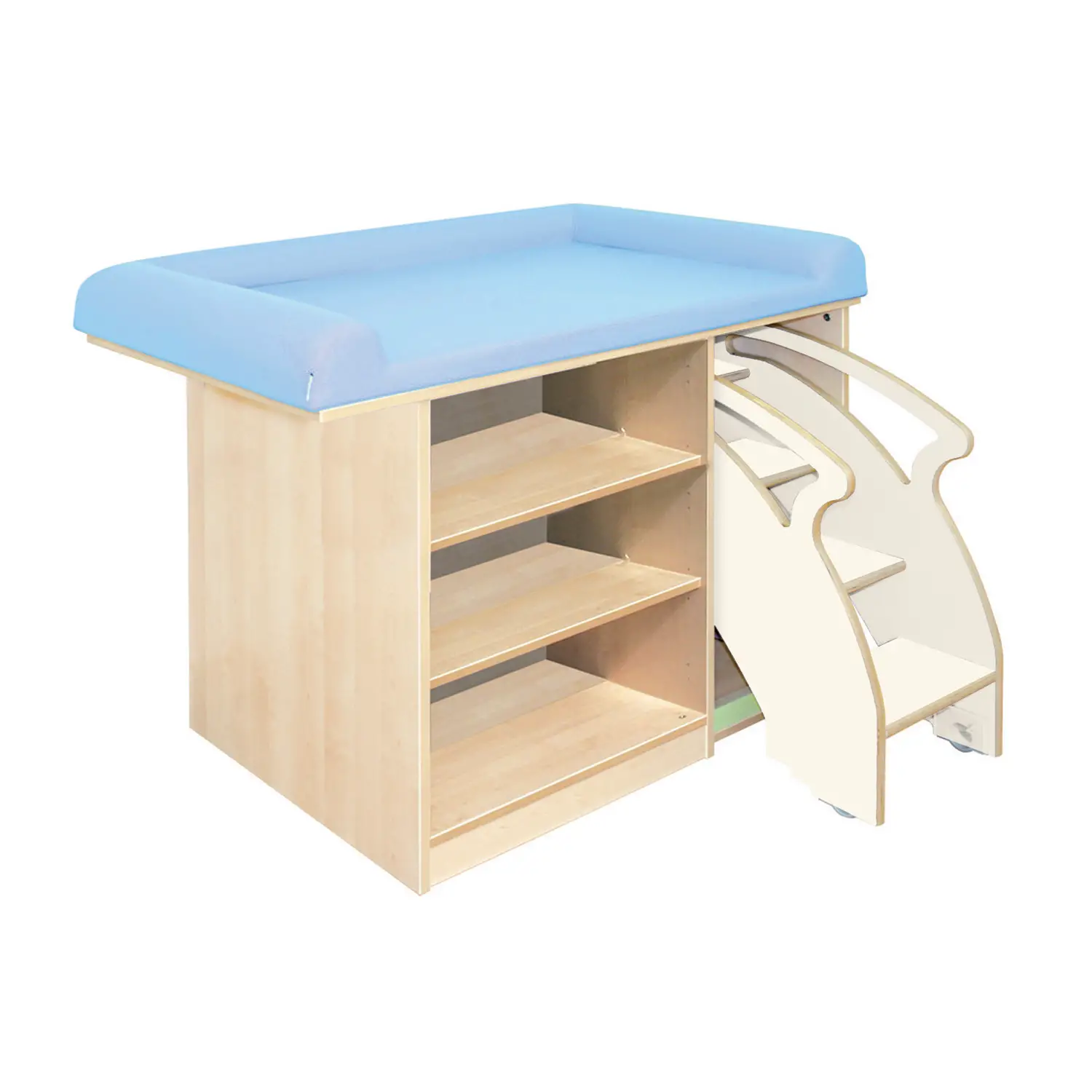 Fasciatoio Asilo Nido Forma con Scaletta a Destra - Conforme CAM - Zona cambio e bagno