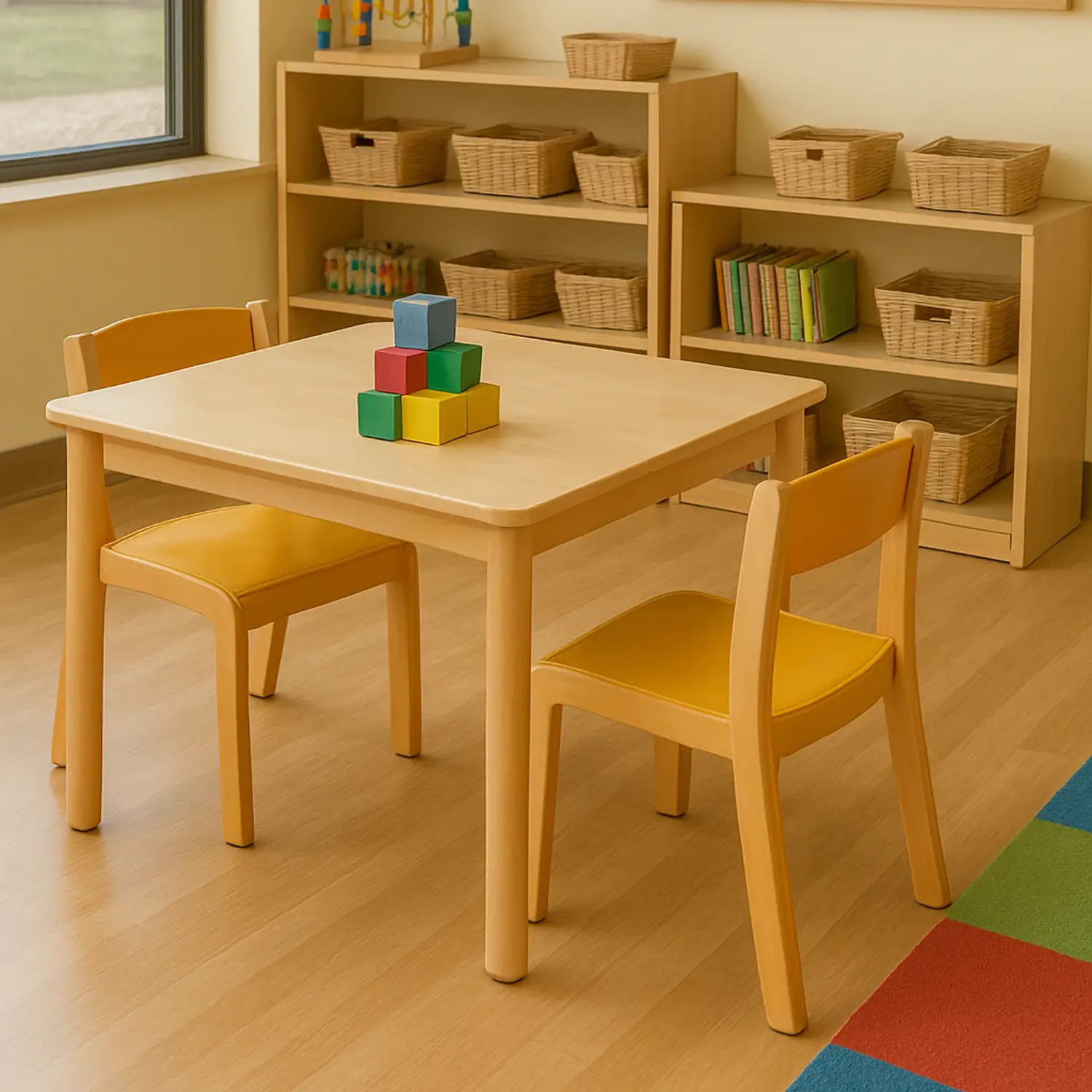 Sedia Bambini Nido e Infanzia Susy Seduta cm. 31 Giallo Conforme CAM - Sedie in legno