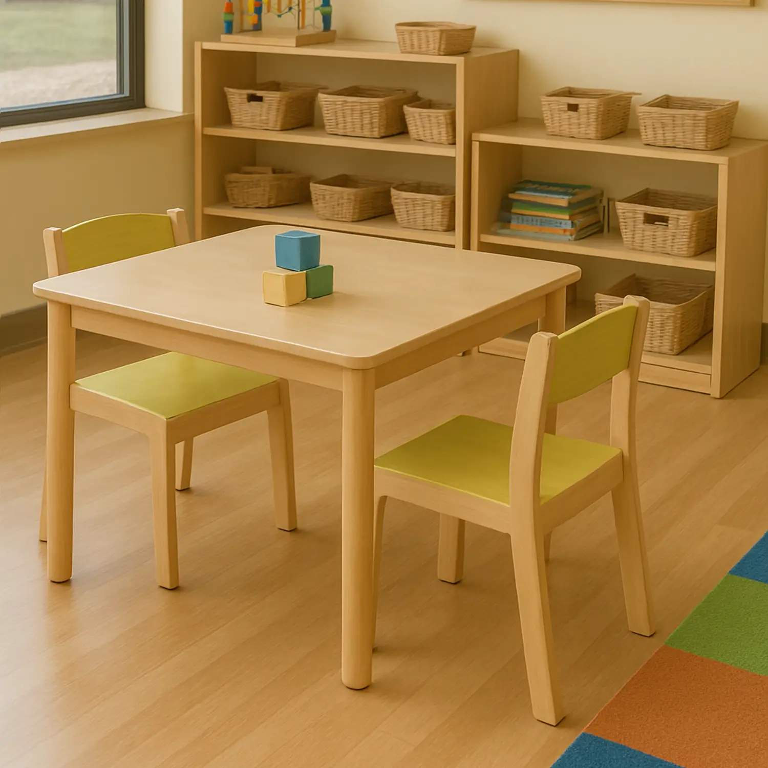 Sedia Bambini Nido e Infanzia Susy Seduta cm. 31 Verde - Sedie in legno