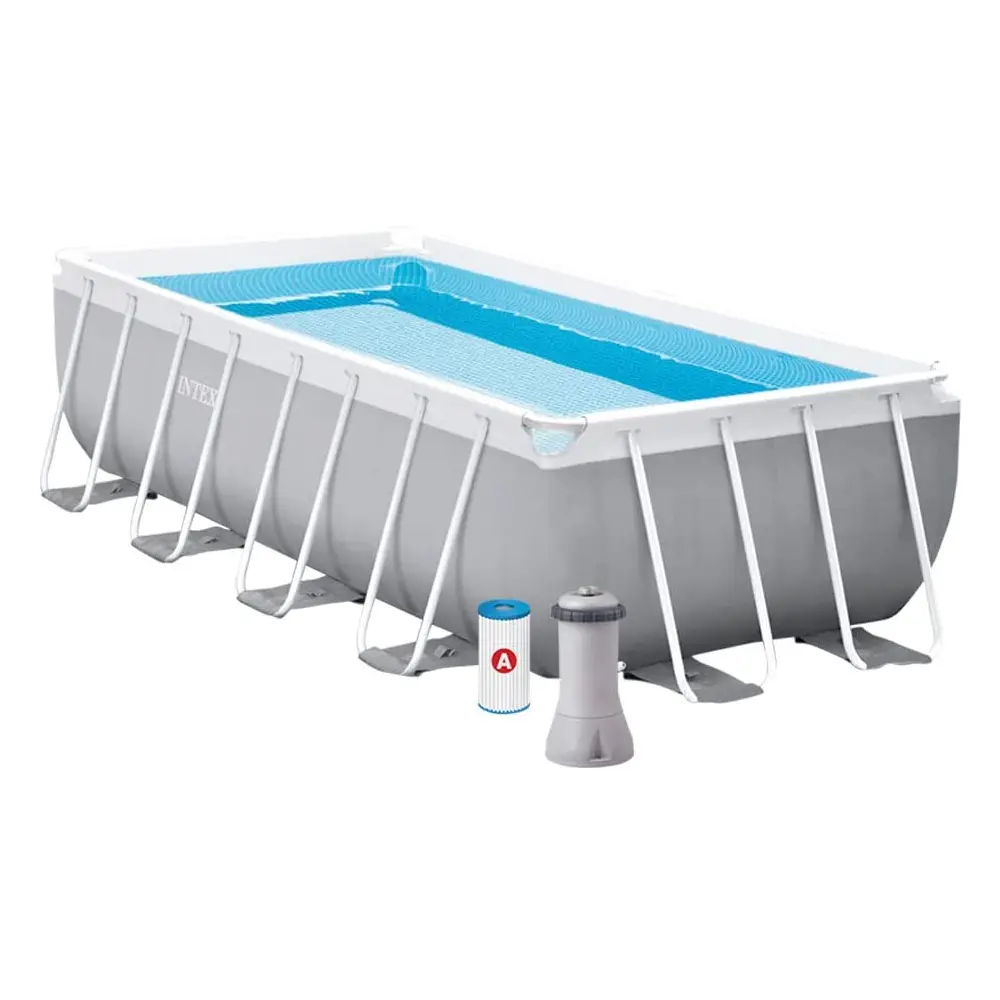 Piscina Prisma Metal Frame 400x200x100 Pompa Filtro e Scaletta - piscine rigide