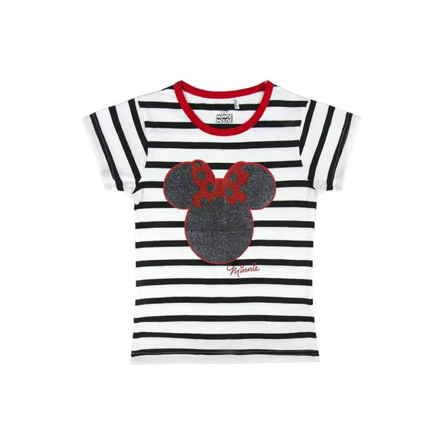 Minnie T-Shirt Mezza Manica Premium Black – Bambina 5 Anni - estivo mare
