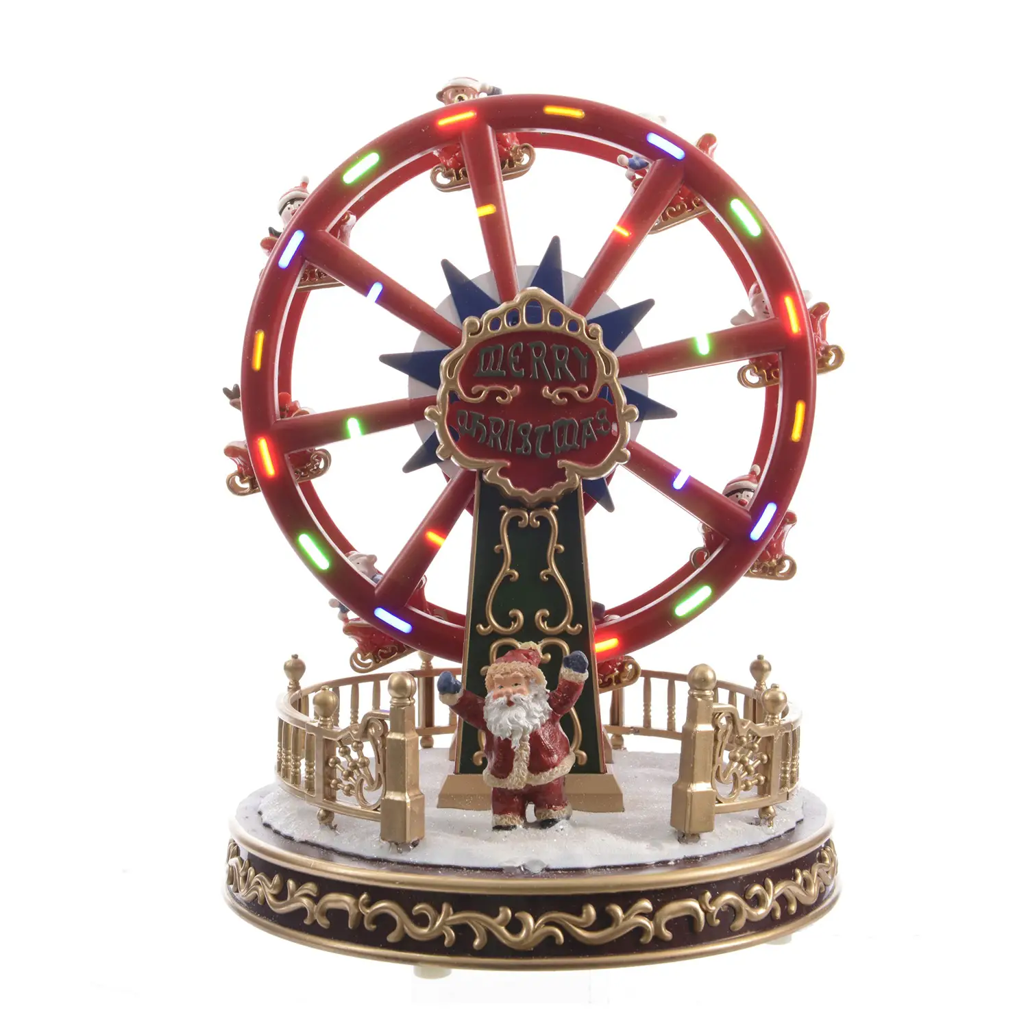 Lumineo Ruota Panoramica Natale LED Musica Movimento - scene e villaggi