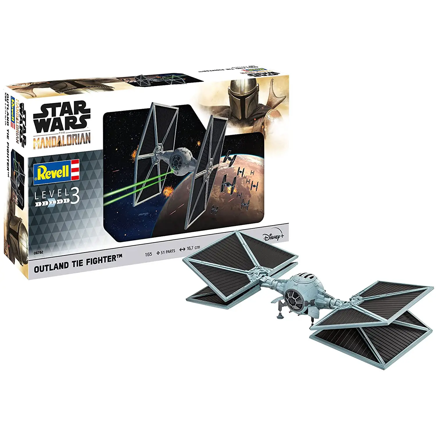 The Mandalorian: Outland TIE Fighter Scala 1:65 – Kit Modellismo Star Wars Revell - star wars