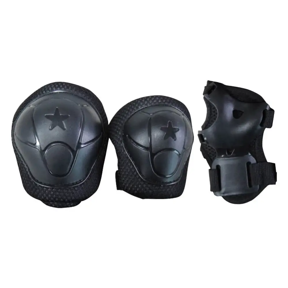 Set di Protezioni Kids Nero Peso Utilizzatore Fino a 25 kg. - biciclette bambini