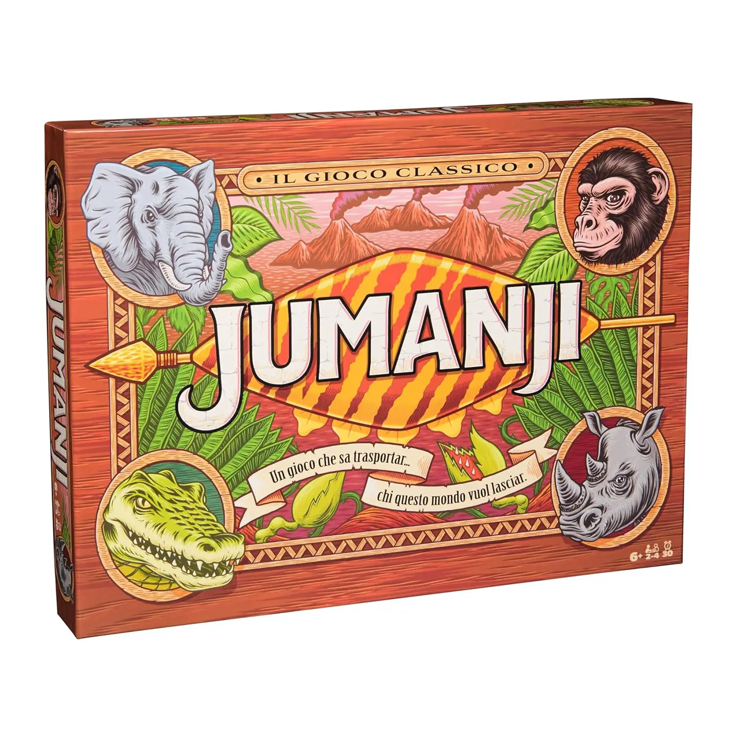 Jumanji – Il Gioco da Tavolo in Cartone – Avventura nella Giungla per Famiglie - Giochi di società