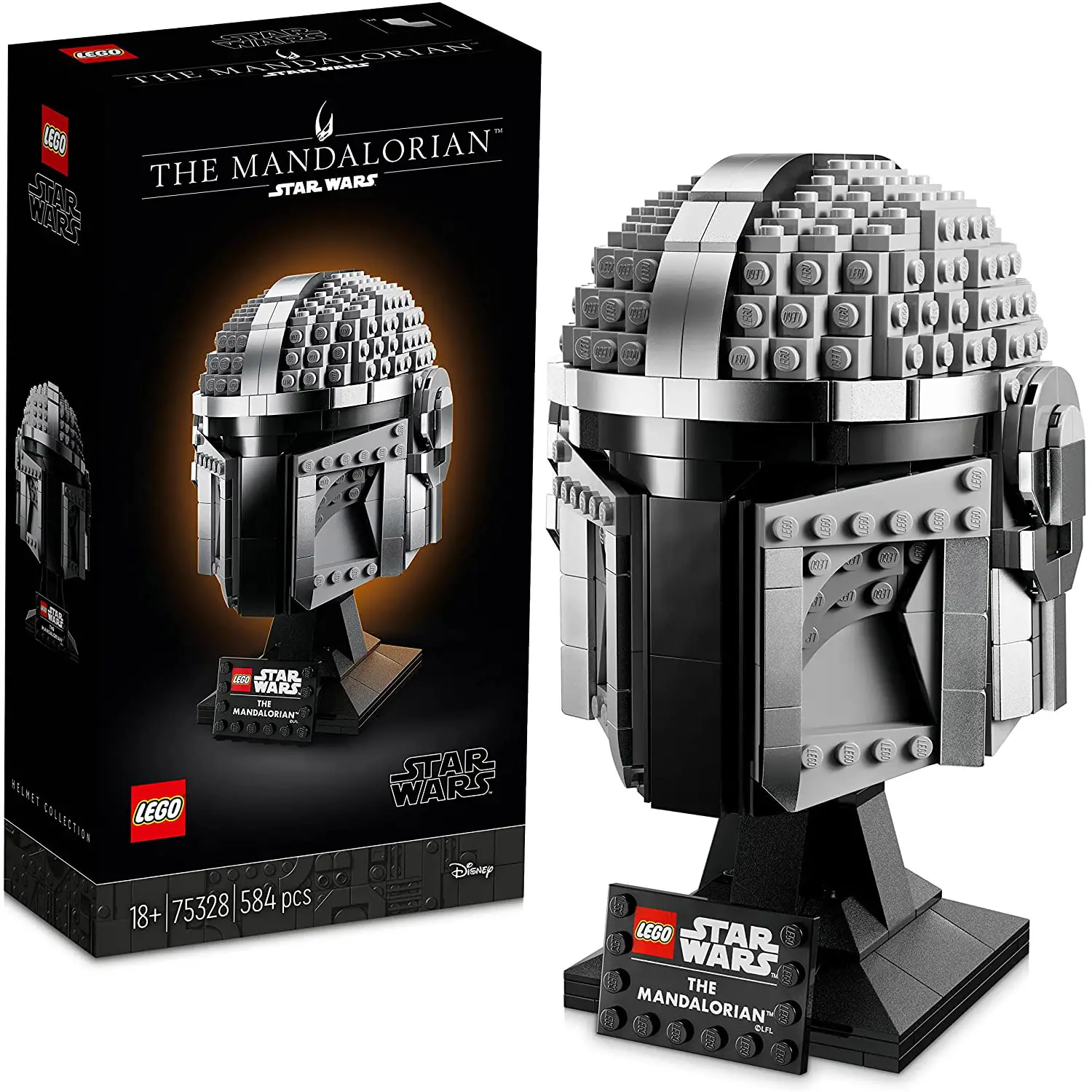LEGO Star Wars Casco del Mandaloriano 75328 - Set da Collezione - lego