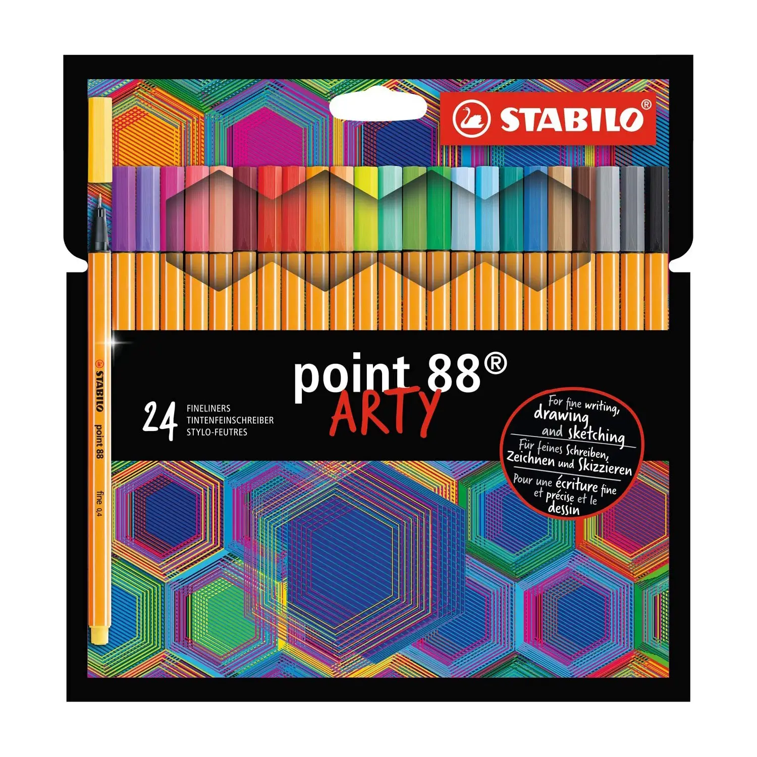 Stabilo Point 88 24pcs Wallet Arty - Fineliner di Precisione - Pennarelli