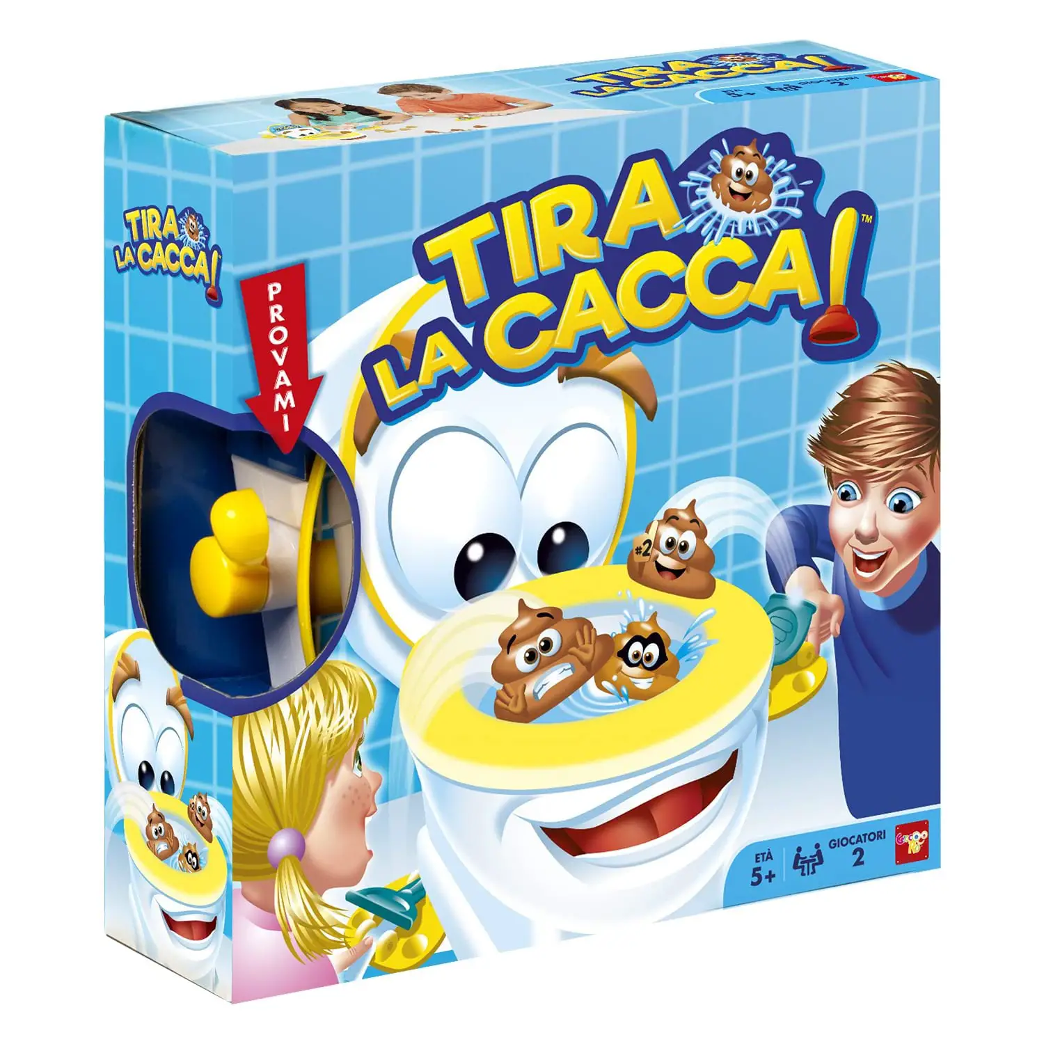 Tira la Cacca – Gioco da Tavolo Divertente con Caccapulta per Bambini - Giochi di società