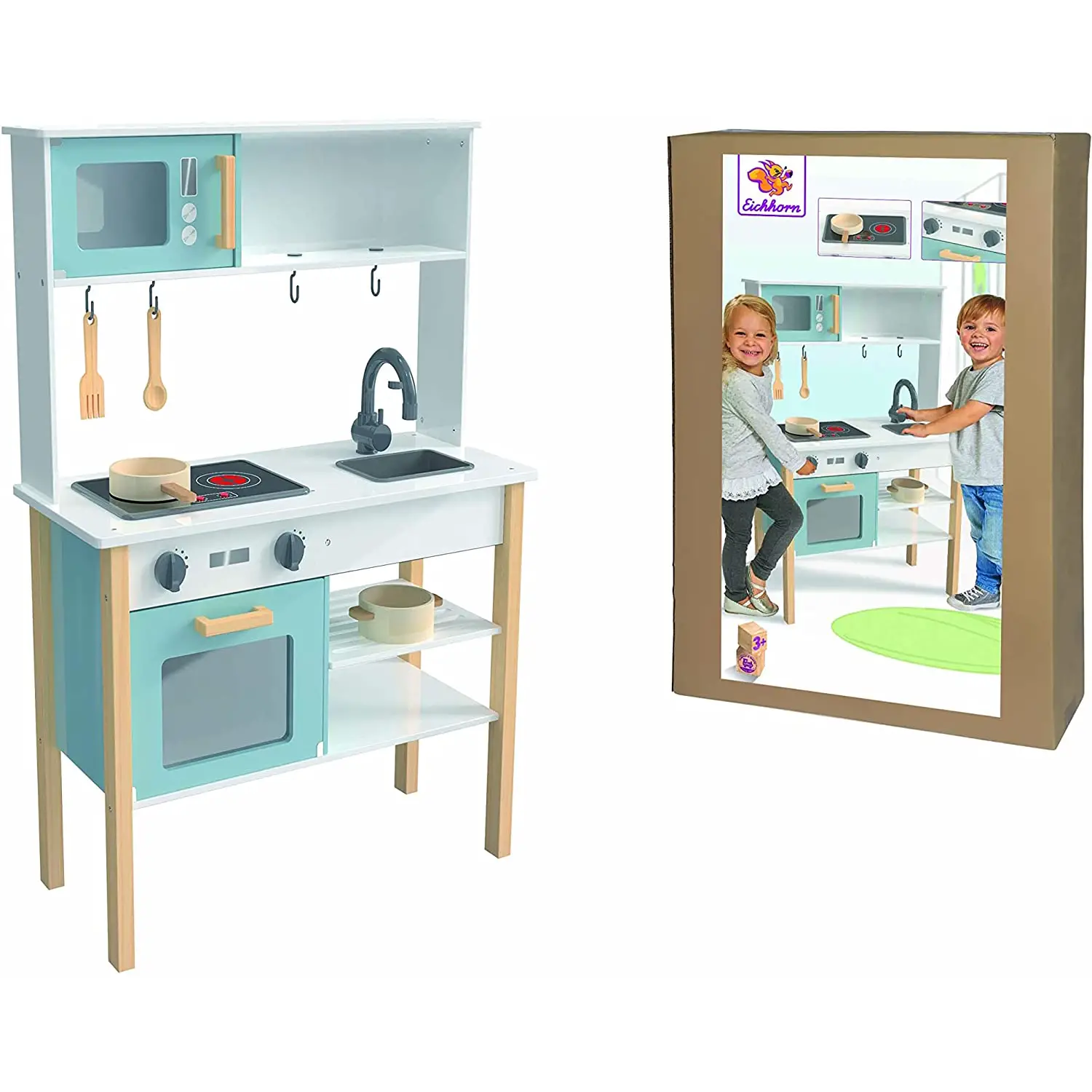 Cucina in Legno 30x70x90 Eichhorn - Cucine e gioco simbolico