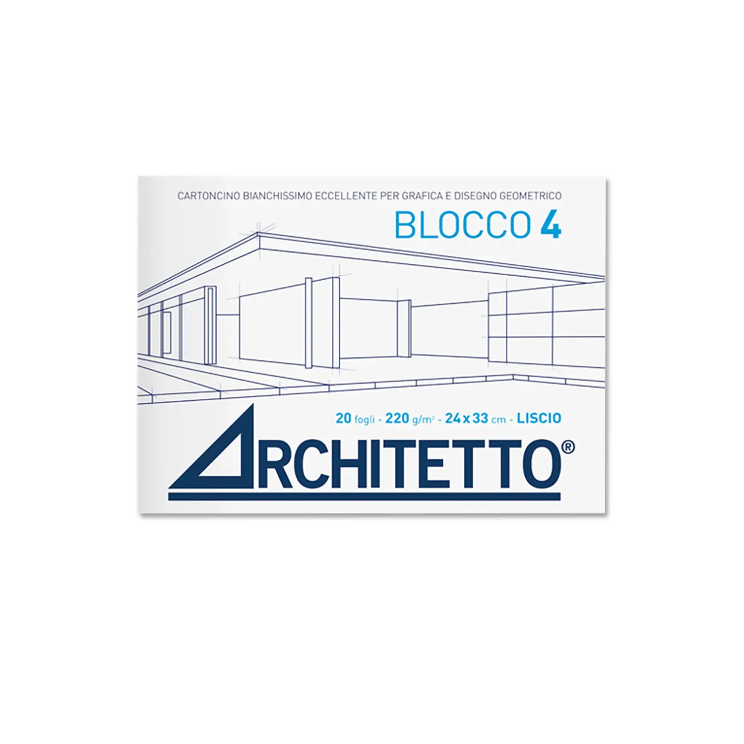 Album Disegno Architetto 4 24x33 Fogli 20 Liscio Squadrato - Carta e cartoncino