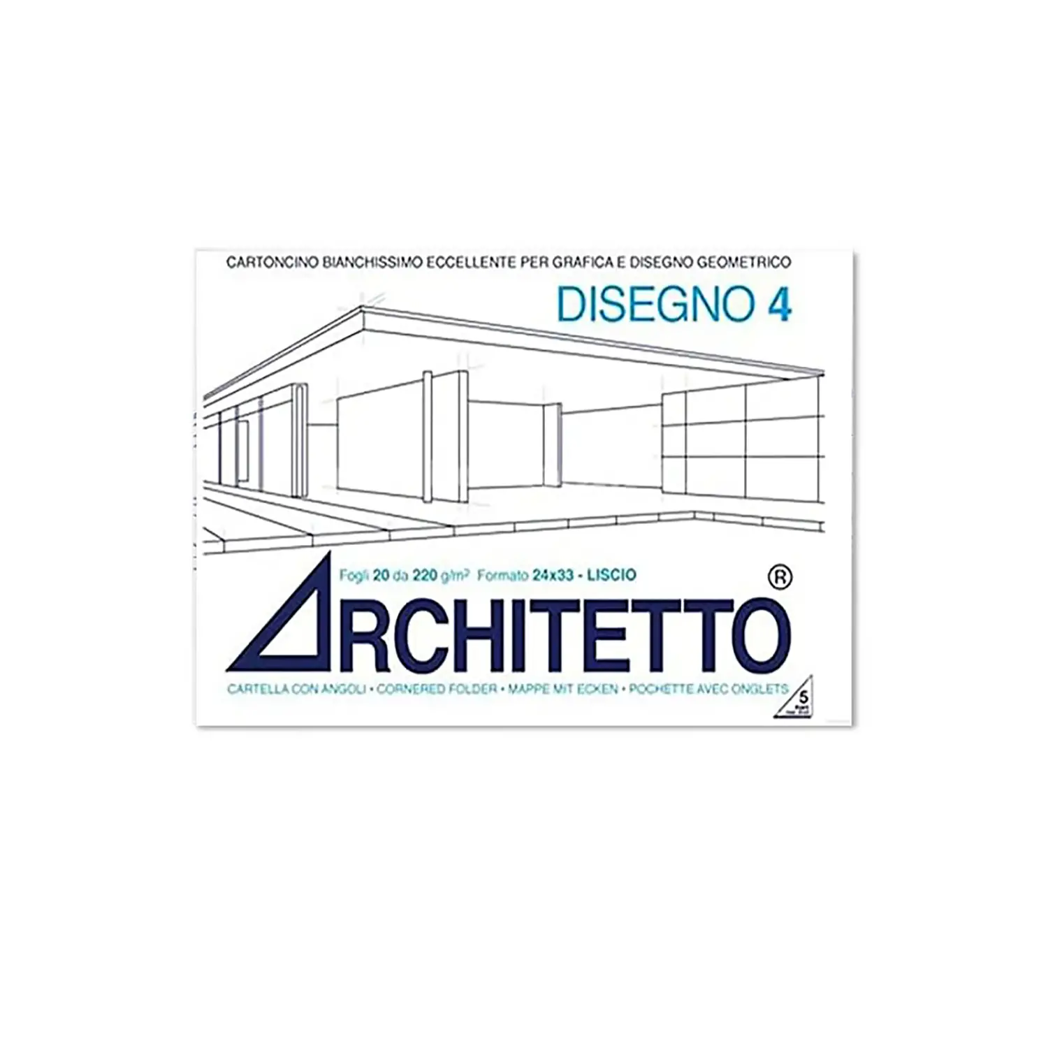 Album Disegno Architetto 4 24x33 Fogli 20 Liscio - Carta e cartoncino