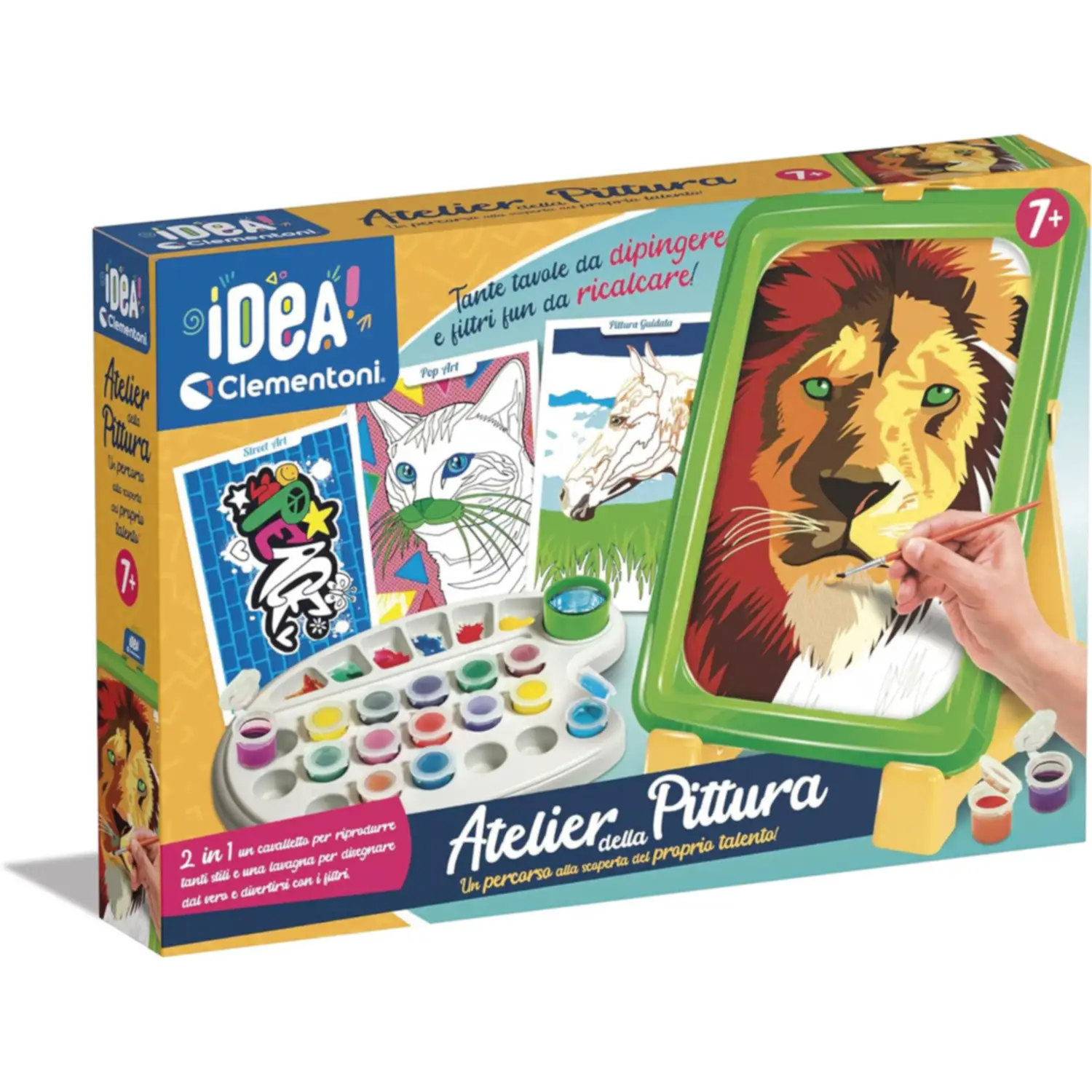 Crea Idea Atelier della Pittura • Set Dipingere con I Numeri-Lavagna con Cavalletto Pittura - creatività