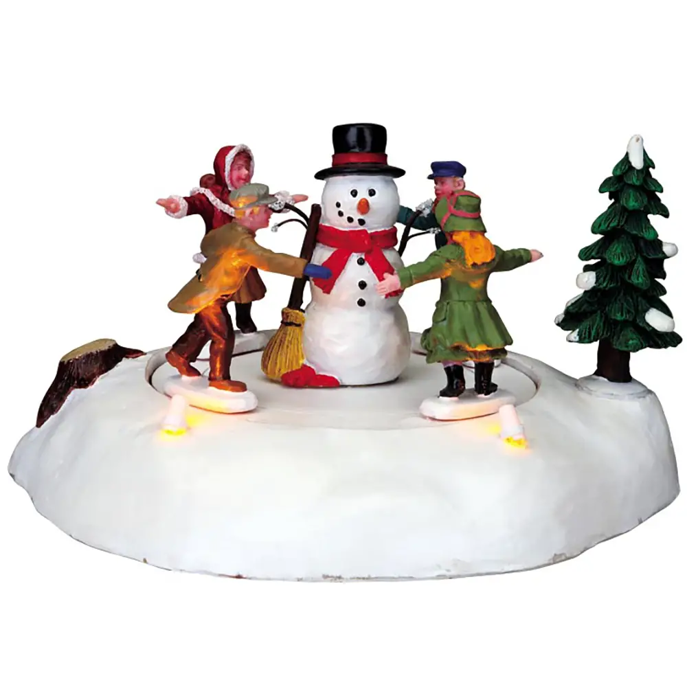 Lemax The Merry Snowman 84776 – Pupazzo di Neve Natalizio Animato e Luminoso Caddington - scene e villaggi