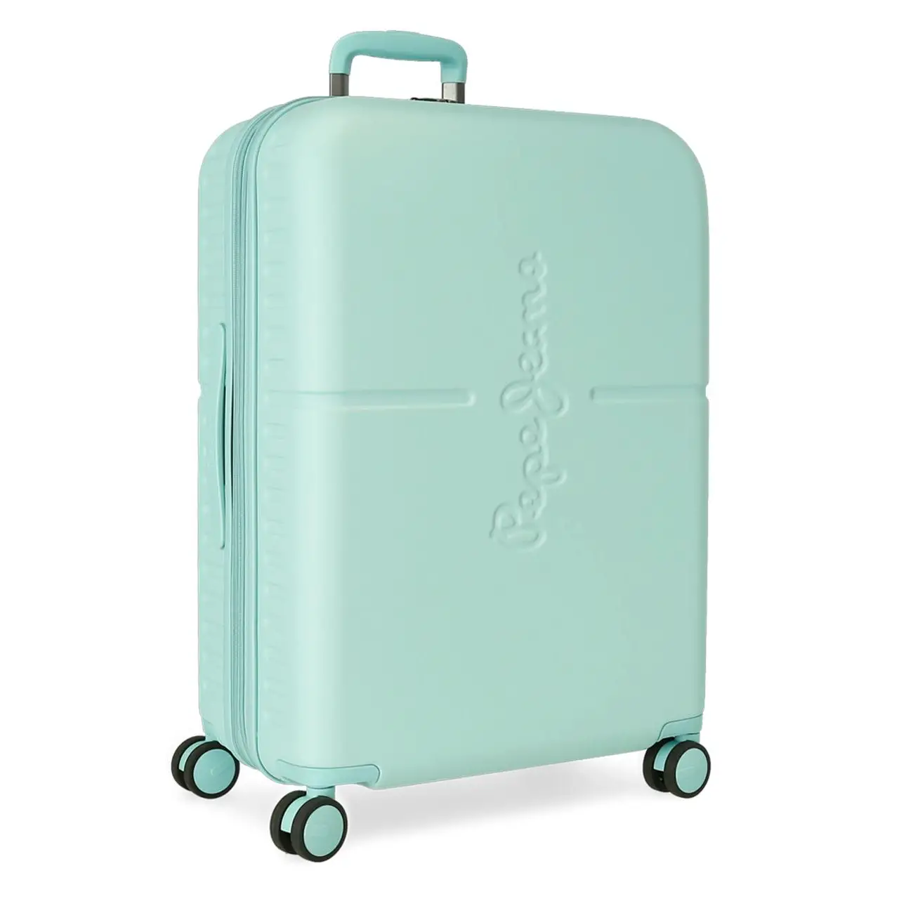 Pepe Jeans Trolley Abs 70cm 4 Ruote Turchese -